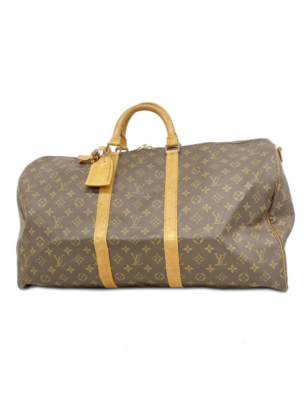 Louis Vuitton Boston Bag Monogram Keepall Bandouliere 55 Brown